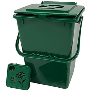 Exaco ECO 2000-NP Kitchen Compost Pail, 2.4 Gallon, Green