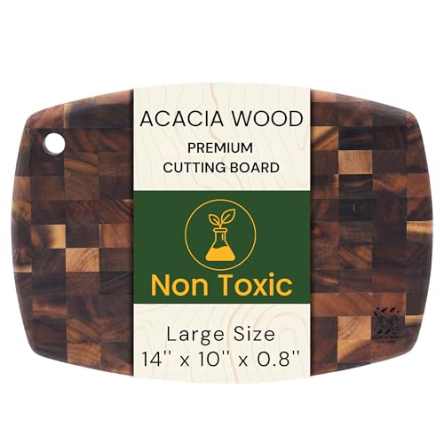 Tabla de cortar madera de acacia 35 x 20 x 2 cm miniatura 1