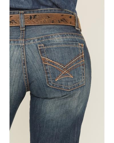 Cinch Women's Ada Mid Rise Stretch Denim Jeans Boot Cut - Mj802520714