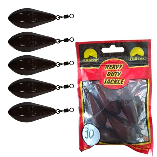 Guoml Filstar Long Cast Distance Bleie Karpfenbleie mit Wirbel Grundblei 70g-130g (90g)