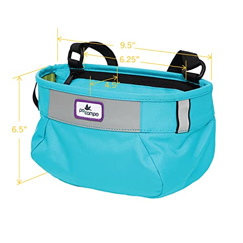 Po Campo Kids Bicycle Basket – Whoosh Bike Basket – Front Frame Handlebar Bag – Waterproof Fabric Bike Basket For Boys, Girls, Toddlers Bike Or Scooter (Blast Blue) #TOP4