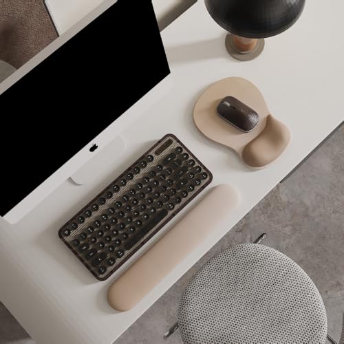 ErgoComfort Gel Wrist Rest Mouse Pad-Ergonomic Office Mousepad with Wrist Support-Non-Slip, Design Desk Accessories Mat for Home&Game Decor (06Mocha Sand) - ergoComfort Series