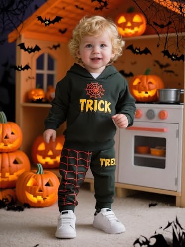 Image of 2-6T Toddler Baby Boy Clothes Color Blocking Hoodies + Pants Fall Winter Outfits