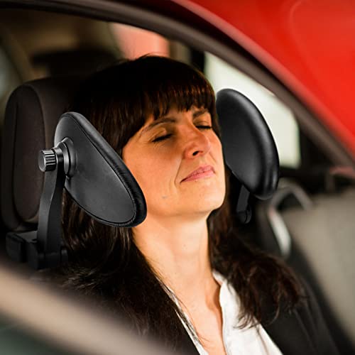 Car Seat Headrest Pillows Black Head Neck Support With Phone Holder Adjustable 3 In 1 U Shaped Pillow Detachable For Sleeping Kids Adults Resting Head Support Neck Rest Cushion For Travel #TOP1