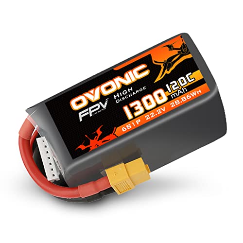 OVONIC Batería Lipo 6s 1300mAh 22.2V...