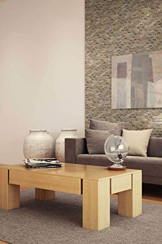 Classic Linear Brown Grey Porcelain Stone Mosaic Tile Kitchen Backsplash Bathroom Mto0236 #TOP2