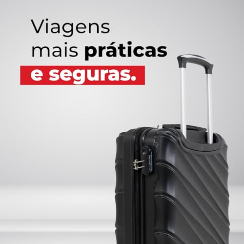 Swiss Move, Mala de Viagem, Havana, De Bordo, Pequena, 4 Rodas - Preta