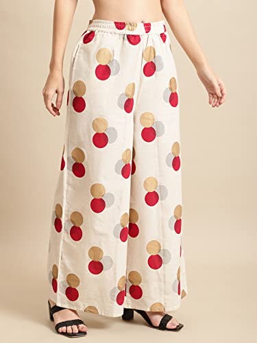 Image of Pistaa's Women's Regular Fit High Rise Palazzo