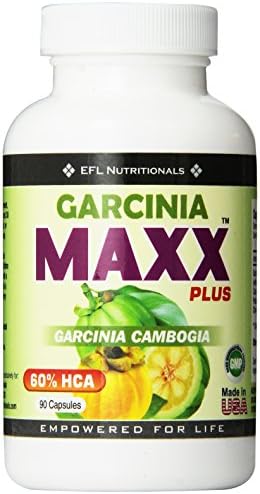 Garcinia MAXX Plus, 100% Pure Garcinia Cambogia, 60% HCA, 90 Capsules NEW YEARS SALE
