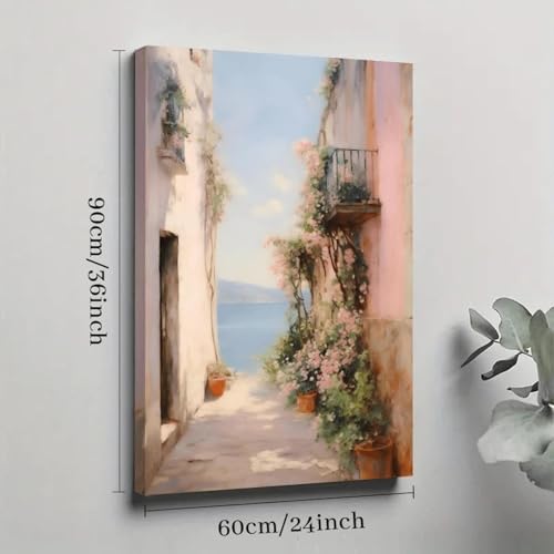 Toile rose côtier décoration murale chambre affiche esthétique 30x45 - 7