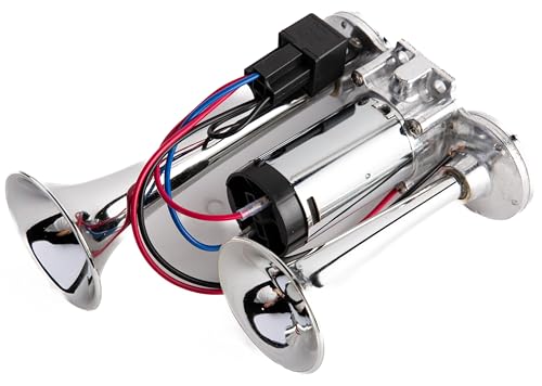 Viking Horns | Loud 12 Volt Dual Trumpet Air Horn | Perfect for Car, Truck, SUV, Boat | V618K