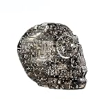 BTYYIHEX 3D Crystal Skull Puzzle,Crystal Puzzle Brainteasers for Puzzlers Ages 16 and Up,50PCS(Black)