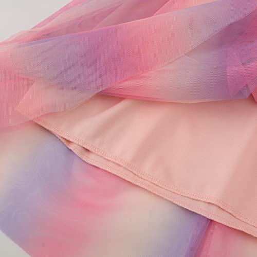 Toddler Girl Butterfly Tulle Dress Sleeveless Cotton Casual Cotton Christmas Party Tunic Shirt Outfit Dresses(1115-6T) #TOP5