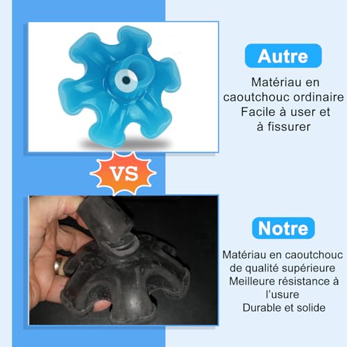 Pointe en caoutchouc haute résistance 19mm pour canne de marche stable - 5