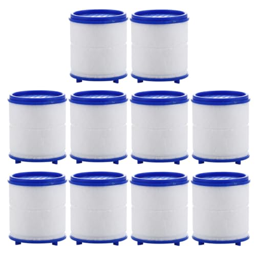 HEATSHAKING Filtro de Repuesto para Ducha de Algodón Pp 10 Unidades Filtro de Alta Presión para Baño para Grifos Domésticos Purificador de Agua para Eliminar Sedimentos y Arena
