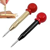 【Einzigartiges Design】 Die dutomatische Zentrierstempelfläche der federbelasteten Stiftdruckspindel ermöglicht ein komfortables Arbeiten und reduziert die Ermüdung des Benutzers, während die präzise zentrierte Spitze die Kontrolle über die genaue Positionierung der Löcher erhöht.