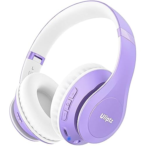 Uliptz Bluetooth Headphones Over Ear, Wireless HiFi Stereo Foldable Headset