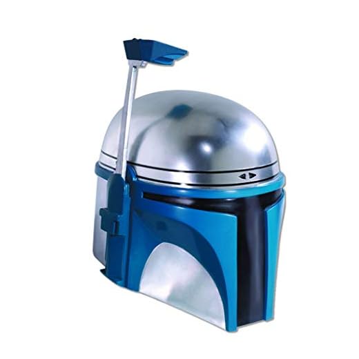 Rubie's mens Star Wars Deluxe Injection Molded Adult 2-piece Jango Fett Mask Costume Accessory, Multicolor, One Size US