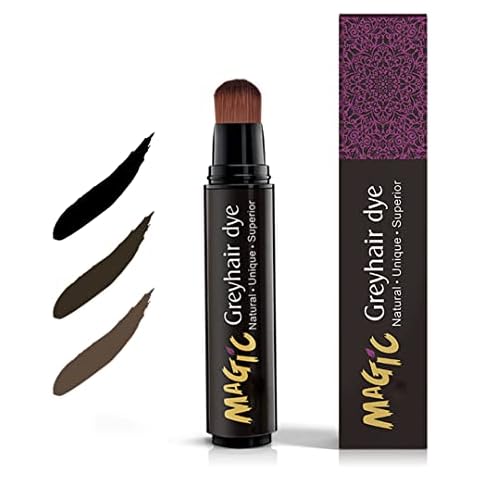 gowwim Root Touch Up Semi-permanent Hair Dye Pen to Cover Gray Hair Roots (Black) Cover