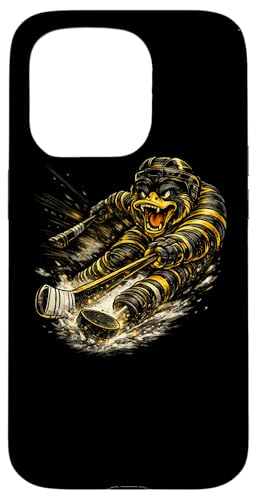 Funny Hockey Duck Game Day Vintage Shirt Fans �X�}�z�P�[�X iPhone 15 Pro �p