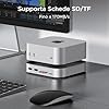 UGREEN Docking Station Compatibile con Mac Mini M4 e M4 Pro Dock Station 10 in 1 Hub USB C con Alloggiamento M.2 NVME SSD Lettore di Schede SD TF 7 Porte USB 10Gbps 5Gbps