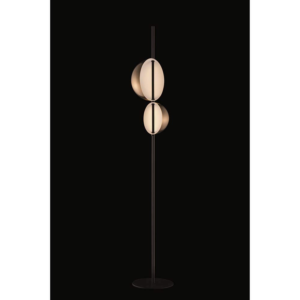 Oluce Superluna Indirect LED Floor Lamp Black [Energy Class A++]