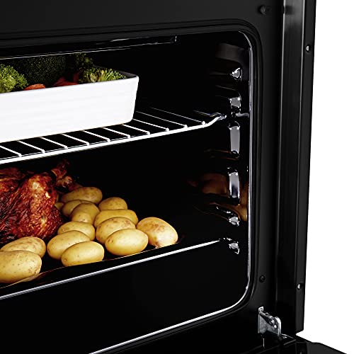 Cookology-SFO60BK-60cm-Built-In-Electric-Fan-Oven-Integrated-Single-Fan-Oven-with-Grill-in-Black-or-Stainless-Steel-Black