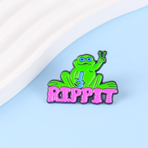 Stoner Frog Meme Enamel Pin, Funny Frog With Peace Sign Brooch Pin, Gift For Weed Lover Cannabis Addict 420 Smoker, Marijuana Lapel Badge, Cannabis Humor Brooches, Funny Stoner Decorative Jewelry Accessories2