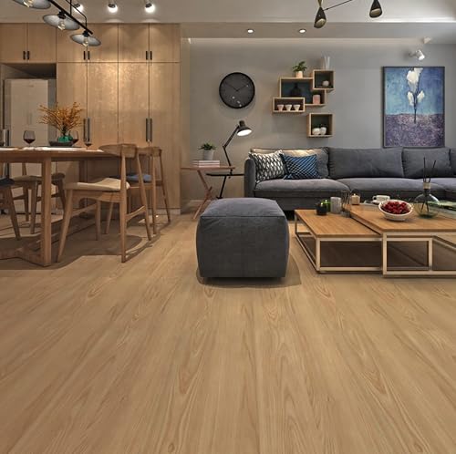 Image of 24x7 eMall PVC Flooring Planks Tiles Self Adhesive Peel & Stick Wooden Design 18 Planks 27 Square feet. (18, Oak)