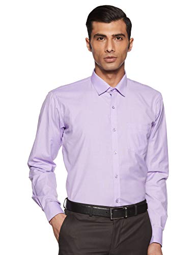 Image of Hang & Wear Men's Plain Regular fit Formal Shirt (MS-02M- Mauve 44