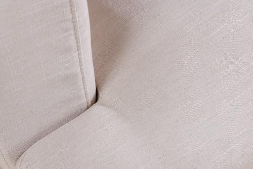 Riess Ambiente 3-Sitzer Sofa Heaven - 210cm - Natur - Leinenstoff Gänsefeder-Kissen Federkern Abnehmbarer Bezug Rundum-Bezug inklusive Kissen XXL-Couch
