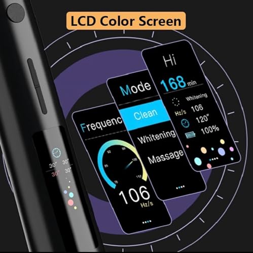 Lalano`S Smart Sonic Schallzahnbürste T1 – Elektrische Zahnbürste mit LCD Memory Screen, 3 Modi, 5 Intensitäten, 2 Bürstenköpfe, 60 Tage Akku, für empfindliches Zahnfleisch & Implantate – Bild 4