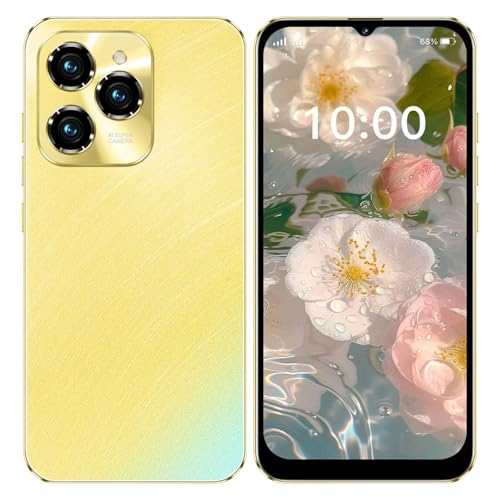 Image of HOT 40 Pro Unlocked Phone, Mobile Phones, 5G Cell Phone 4GB+128GB Smartphone Android 13.0, 6.8 Inch FHD+ Display 120Hz 64MP Camera, 6800mAh Battery (Gold)
