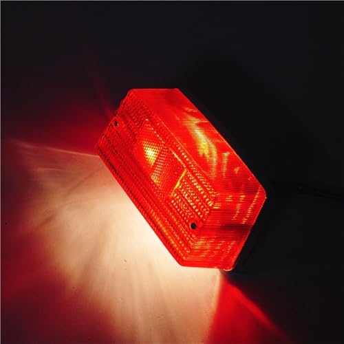 Luz trasera de intermitente con lente destello de alta visibilidad para freno de moto 7