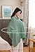 TADO MUSLIN 2-Pack Nursing Covers for Breastfeeding, 100% Organic Cotton Muslin Breastfeeding Cover, Multi-Use Nursing Scarf, Car Seat Canopy, Stroller Cover, Soft Breathable Baby Blanket Green
