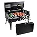 FYHH-JZHY Parrilla Pequeña Portátil Parrilla De Barbacoa De Carbón Plegable Mini Parrilla Parrilla para Fumar Al Aire Libre, para Picnics En El Jardín Al Aire Libre BBQ con Utensilios De Cocina