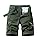 MOKBAY Bermudas Cargo Hombre Shorts Ropa Verde Militar Cremallera Bolsillos Pantalon Corto Lino Pantalón Trabajo Pantalon de Trabajo Pantalones Cortos Lino Hombre Oferta Flash Verde Militar XXL