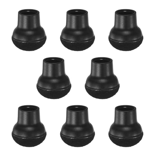 Image of M METERXITY 8-Pack Chair Leg Floor Protectors, 0.55 inch-0.75 inch Silicone Cups Round Felt Furniture Pads for Chairs /Tables in Hardwood Floors /Tile Floors, Chair Leg Covers [Black]