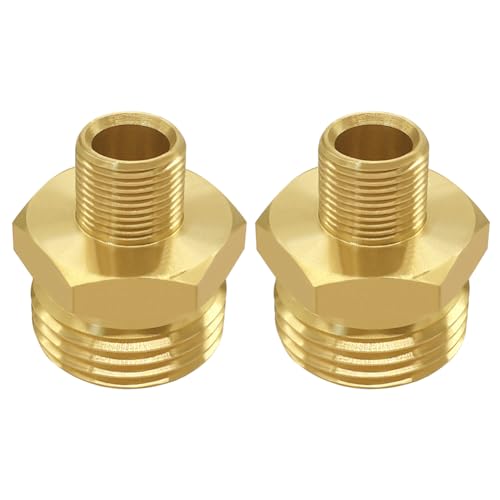 2 connecteurs laiton Joywayus 3/4" à 3/8" - Adaptateur tuyau RV