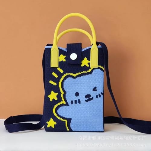 Image of GREECHO Cute Canvas Mini Bag Collection, Floral and Heart Pattern Crossbody Purse with Adjustable Strap, Decorative Mobile Phone Holder for Women and Girls (Multi Color)