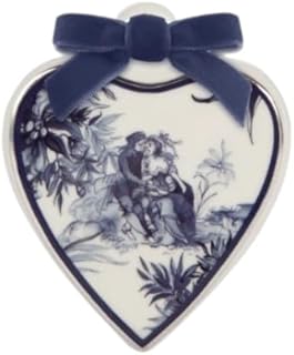 Baci Milano Decoración de Navidad Corazón plato de porcelana colección Versalles