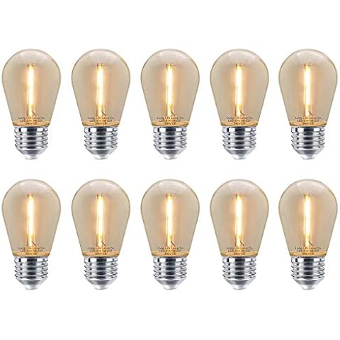 10 Pack LED Coloured Decorative Light Bulbs Cover