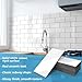 Art3d 102-Piece Peel and Stick Wall Tile for Kitchen Backsplash, Bathroom, Fireplace, 3in. × 6in. Stick on Subway Tile, Glossy White