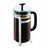 Bodum JESPER Kaffeebereiter (French Press System, Verchromter Edelstahlrahmen, 1,0 liters) glänzend
