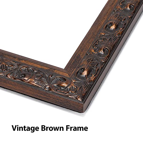 Mebrudy 8X10 Picture Frames Set Of 2, Vintage Antique Photo Frames For Wall Mount Or Table Top, Brown #TOP1