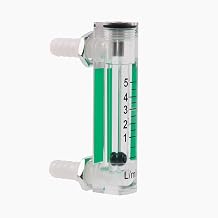 Oxygen Gas Flowmeter, Flow Range 0 to 5 LPM, Acrylic Plastic Body, Overall Height 70mm, Back Fitting Style Gas Flowmeter, Oxygen Flow Rate Indicator with No Flow-Control Knob