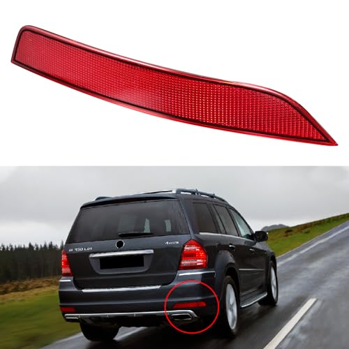 Image of Rear Bumper Reflector Right Passenger Side Compatible with Mercedes Benz X164 GL350 GL450 GL550 2010-2012 (Replaces 1648201074)