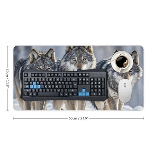 Mouse Pad protector de escritorio grande de goma blanca miniatura 2