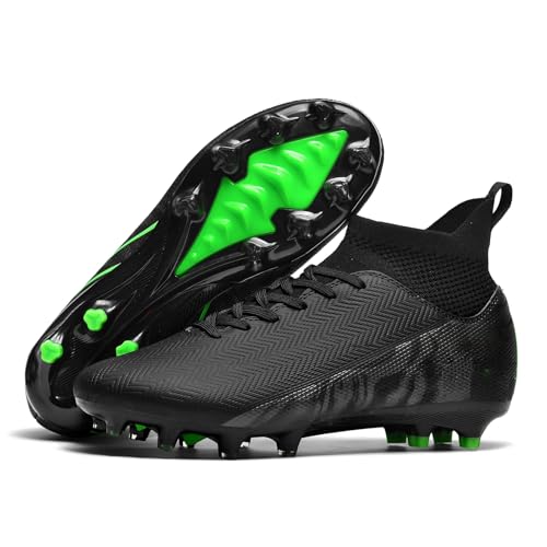 Indoor Soccer Cleats Mens Womens Turf Soccer Cleats Wide Socer Shoes FG AG TF High Ankle Football Boots2