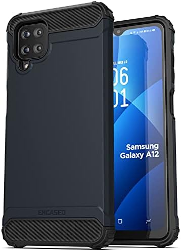 Encased Galaxy A12 Case Protective Case – Dual Layer Phone Cover for Samsung A12 (Fingerprint Sensor Compatible)